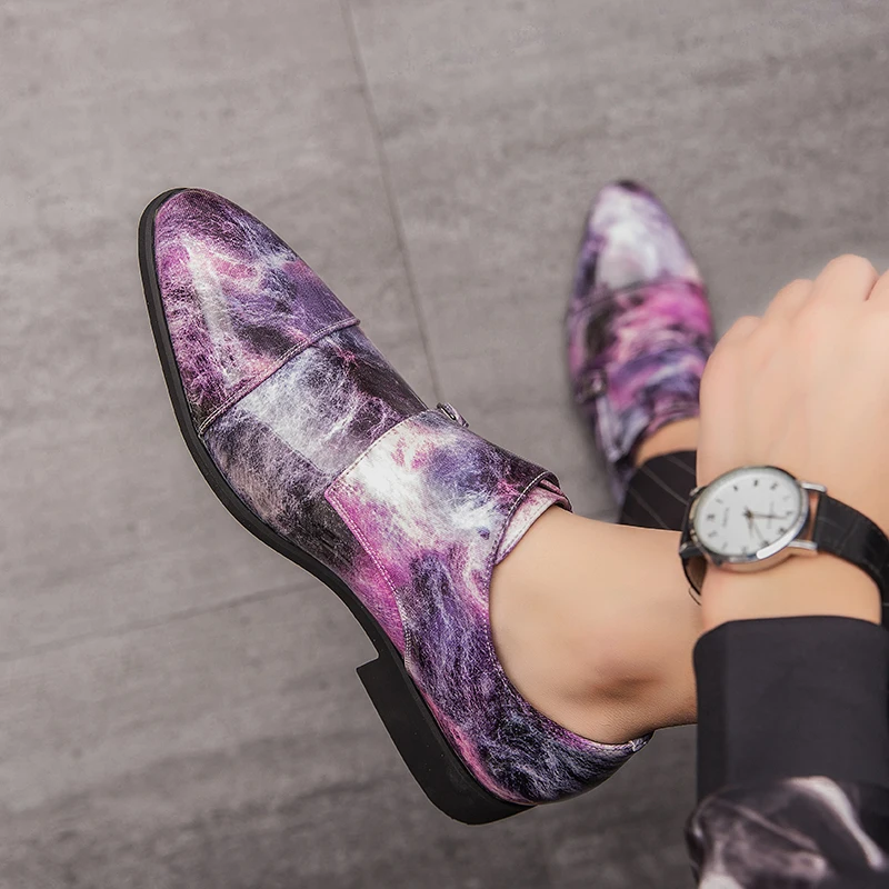 

2020 New Business Men Loafers Shoes Brand Men Fashion Trend Casual Shoes Leather Flat Wedding shoes Men Oxfords Formal Shoes Big