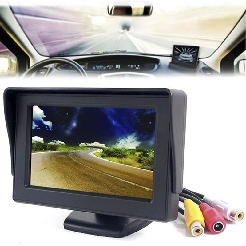 Автомобильный монитор 4 3 &quotэкран для камеры заднего вида TFT lcd дисплей HD цифровой