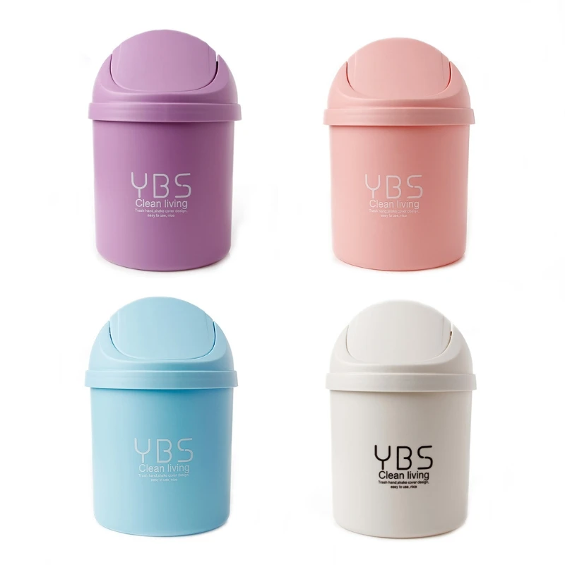 

Cute Mini Small Waste Bin Desktop Garbage Basket Table Home Office Trash Can H051