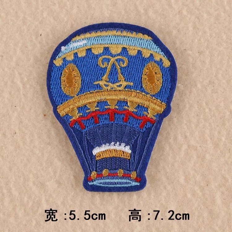Нашивки с вышивкой воздушным шаром аппликация для джинсов сделай сам