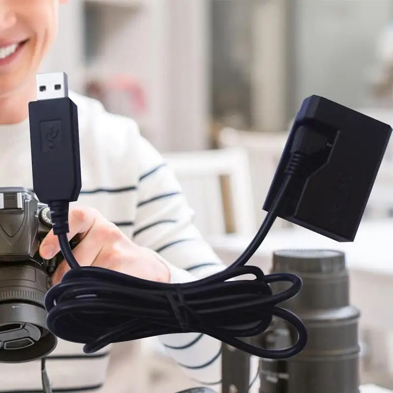 

Аккумуляторная батарея Andoer с внешним аккумулятором постоянного тока, USB-кабель адаптера, замена для Фотоаппарата Canon 550D 600D 650D 700D