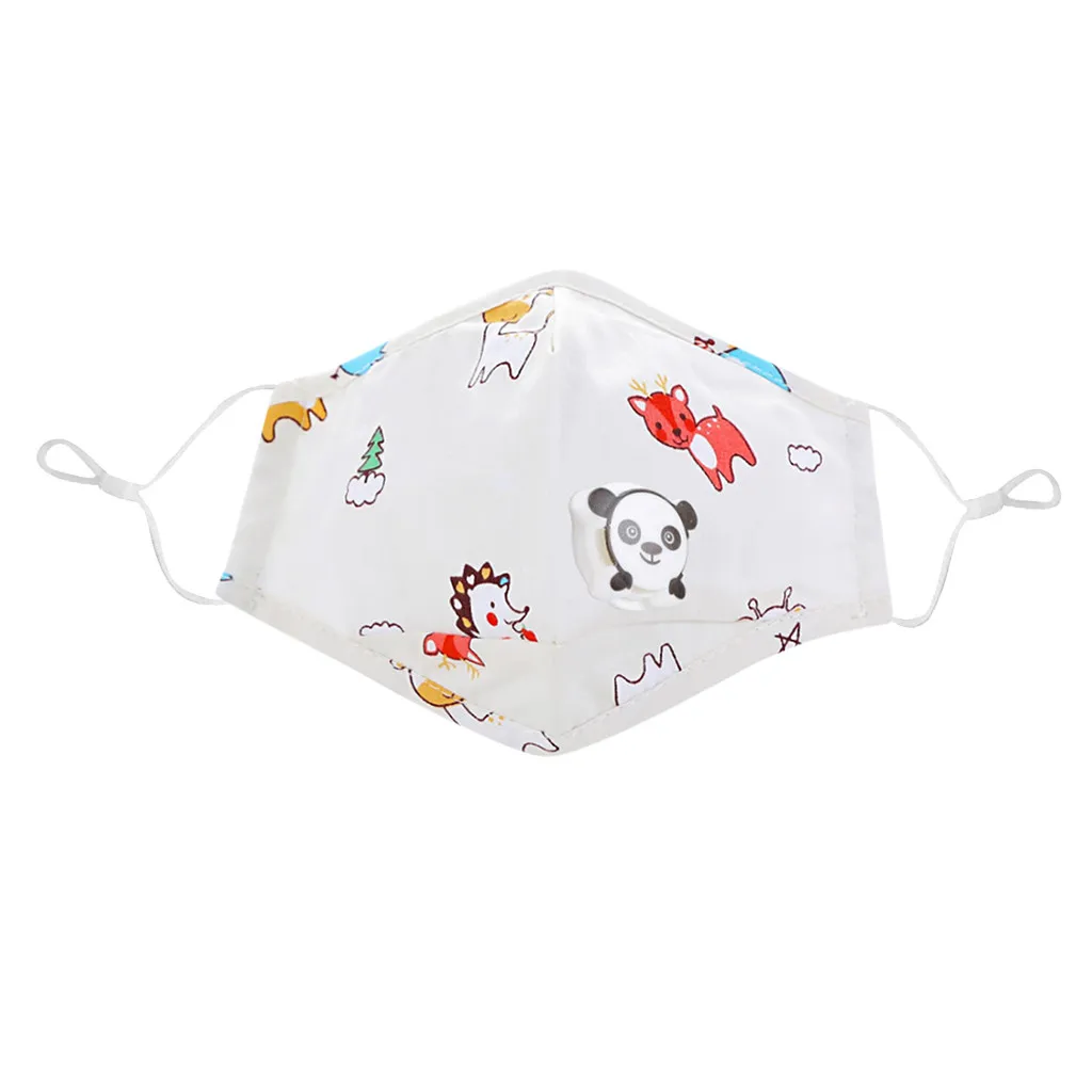 3 шт. детская мультяшная дышащая моющаяся многоразовая уличная маска для лица
