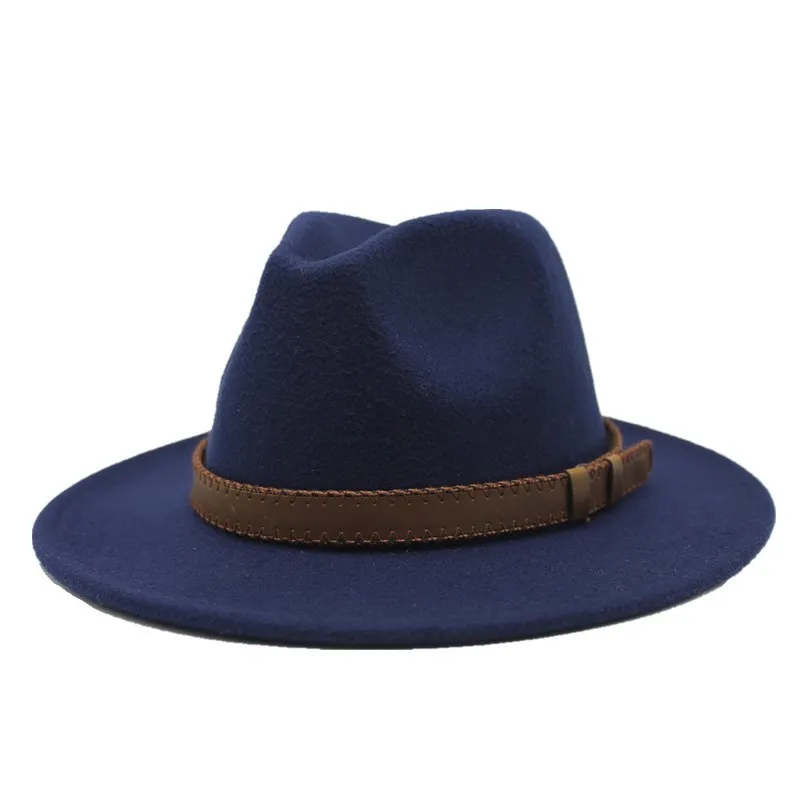 Шляпа winte мужская фетровая шерстяная Панама хаки Повседневная винтажная