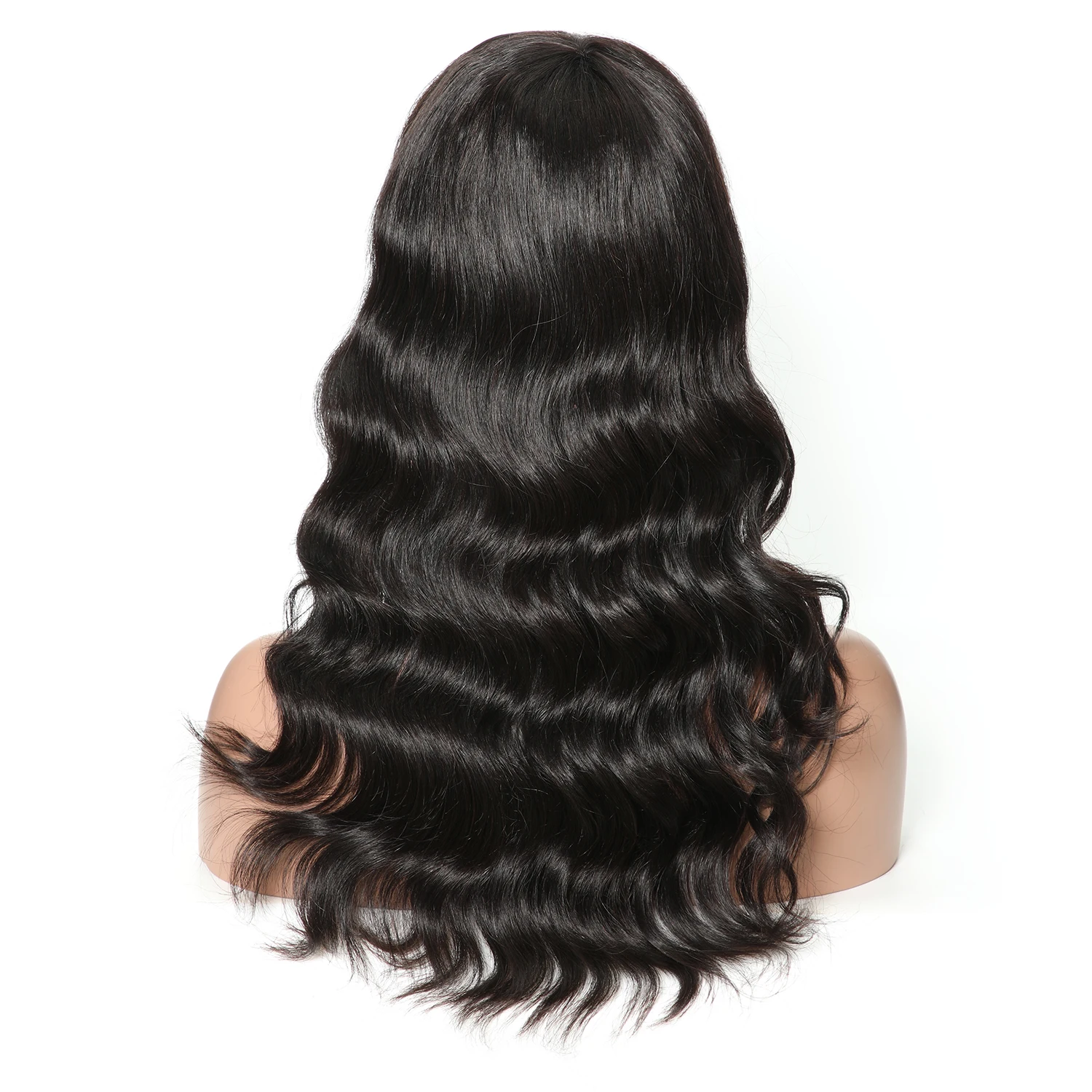 Morichy волнистые человеческие волосы парик с челкой для женщин бразильские цветной