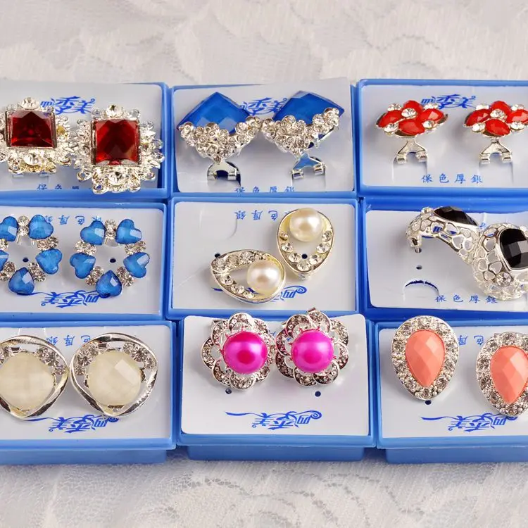 Женские серьги-пусеты 20 пар/лот