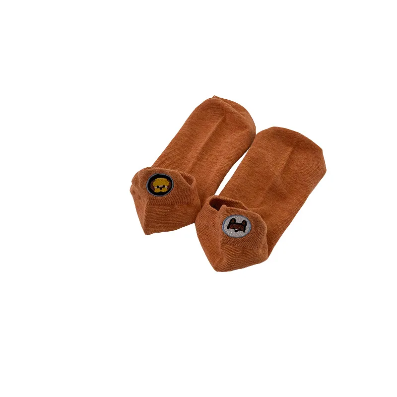 Милые носки для девочек милые с вышивкой и забавным принтом модные женские до