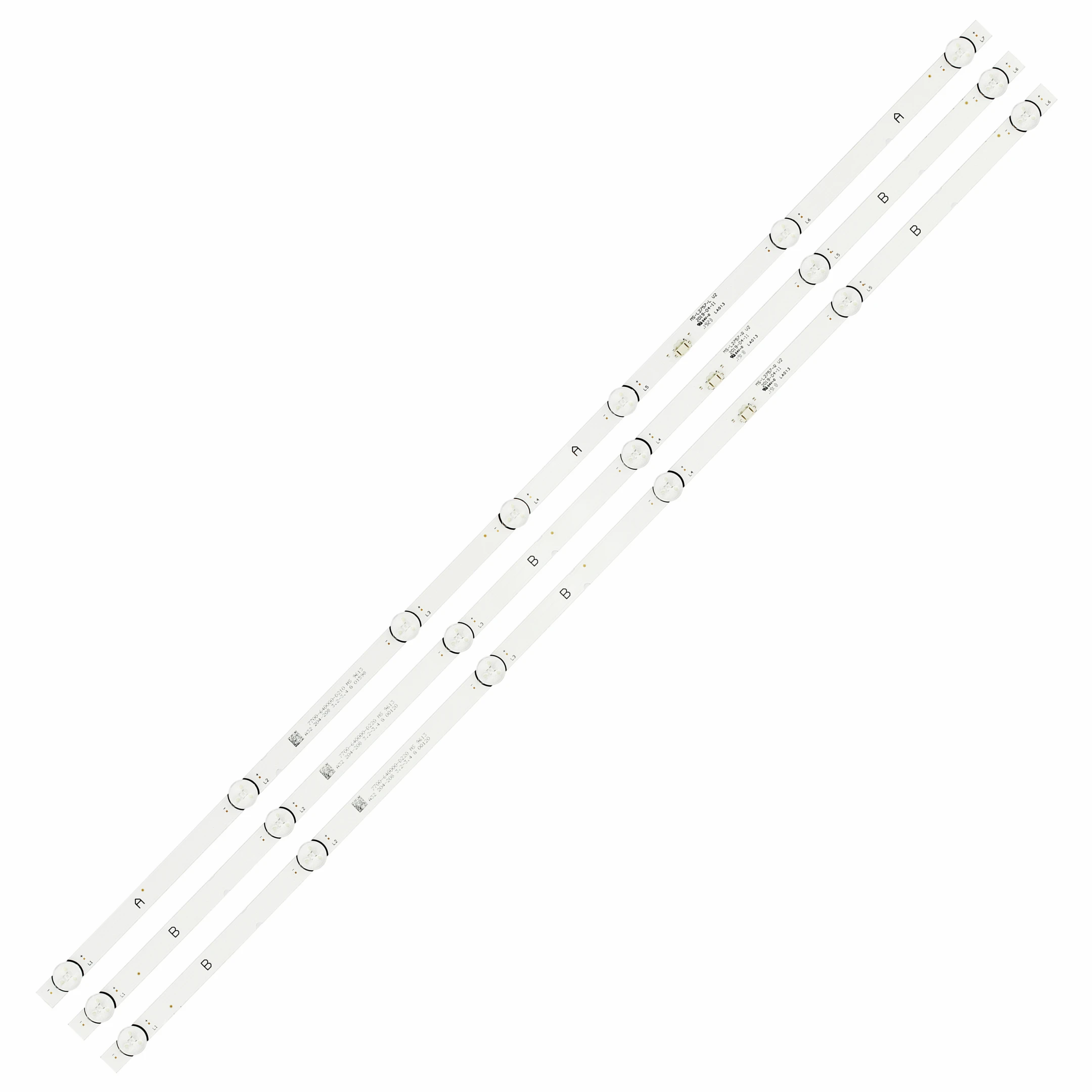 Светодиодная лента для подсветки Skyworth 40E20S 40E20300 MS-L2815-R V2 L2757 SDL400FY (MS-L2815-L)(39), 3 шт.