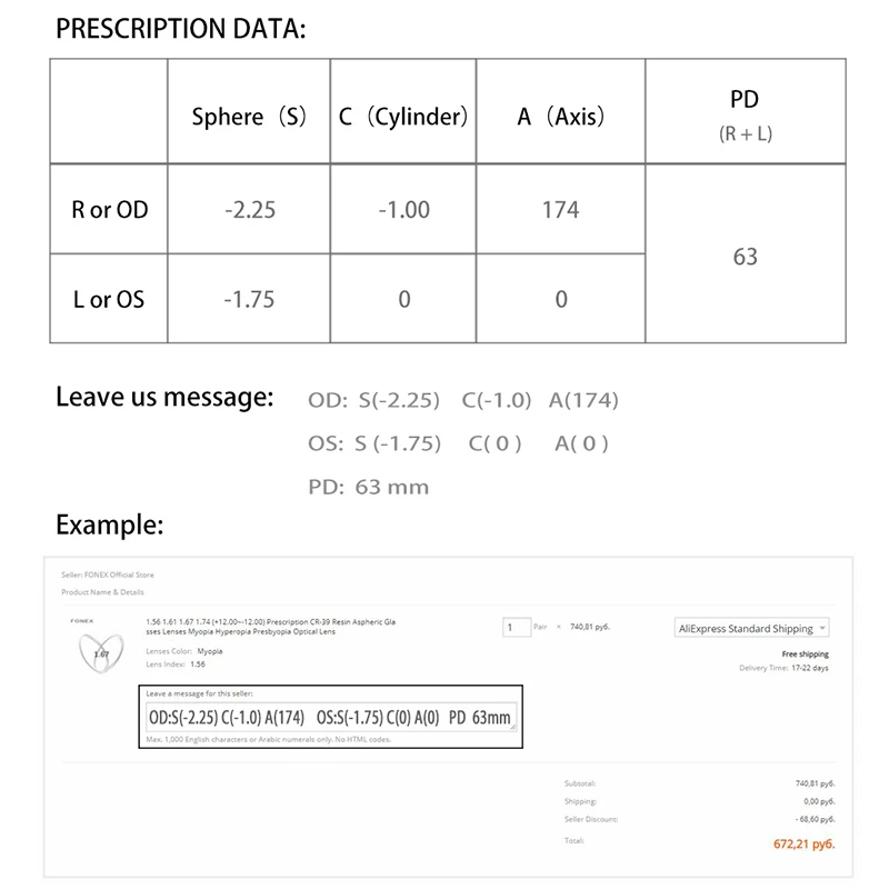 

1.56 (SPH -0.50~-4.00 or +0.50~+4.00) Prescription CR-39 Resin lense Aspheric Glasses Lenses Myopia Hyperopia Presbyopia Lens
