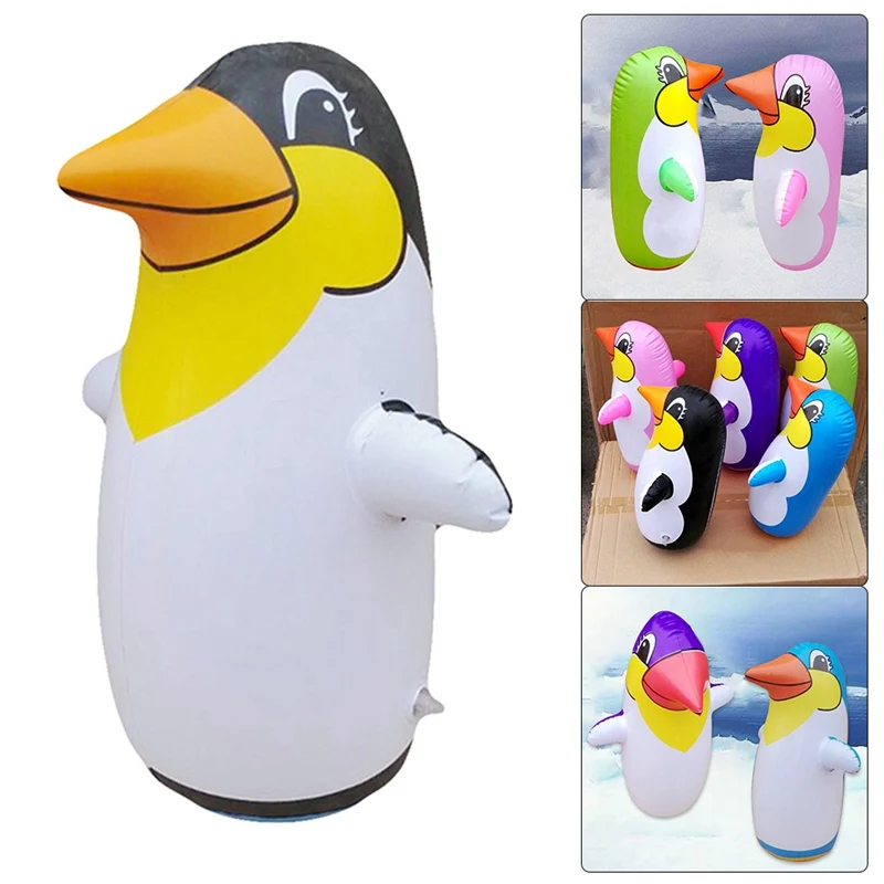 Inflatable Penguin Toy Dolphin Tumbler Children Pinguino Toys Animal Balloon 36CM Educational Cognitive | Игрушки и хобби