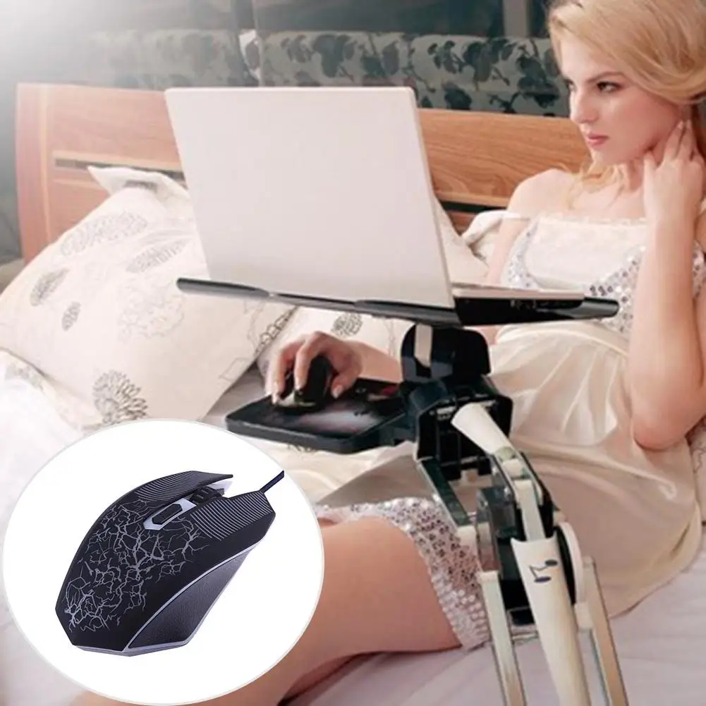 

Dropship 1600DPI LED Optical USB Wired Gaming Mouse 4 Buttons Gamer Computer Mice for computer laptop desktop PC Luminous Mouse
