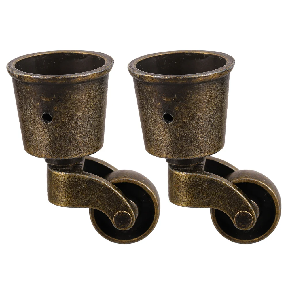 2pcs Zinc Alloy Universal Pulley Wheelchair Sofa Cabinet Casters Shelf Wheel | Обустройство дома