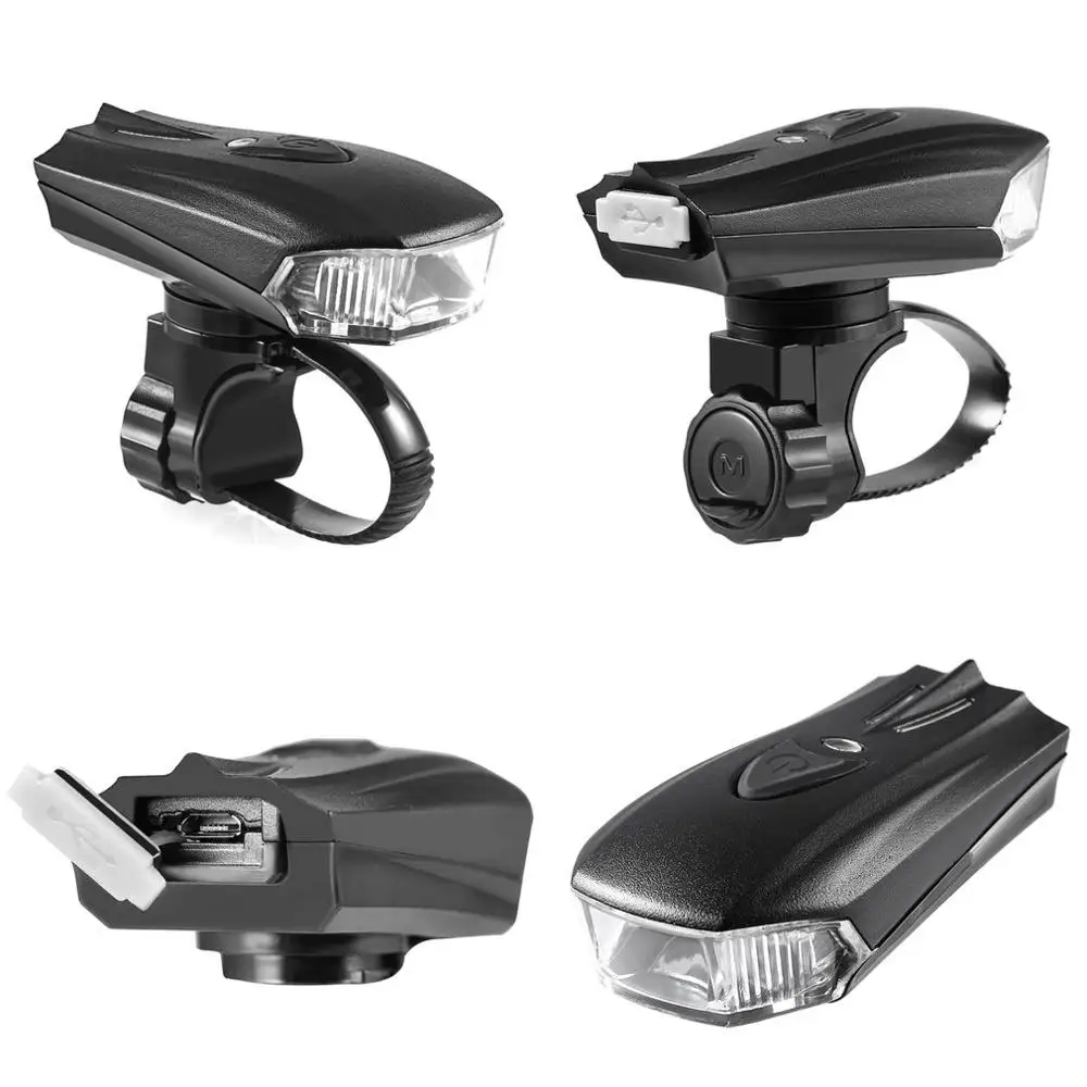 

Super Bright LED Front Safety Light Aluminum Body Water Proof Bicycle Light Quick Release Strap 240 Degree Side Light