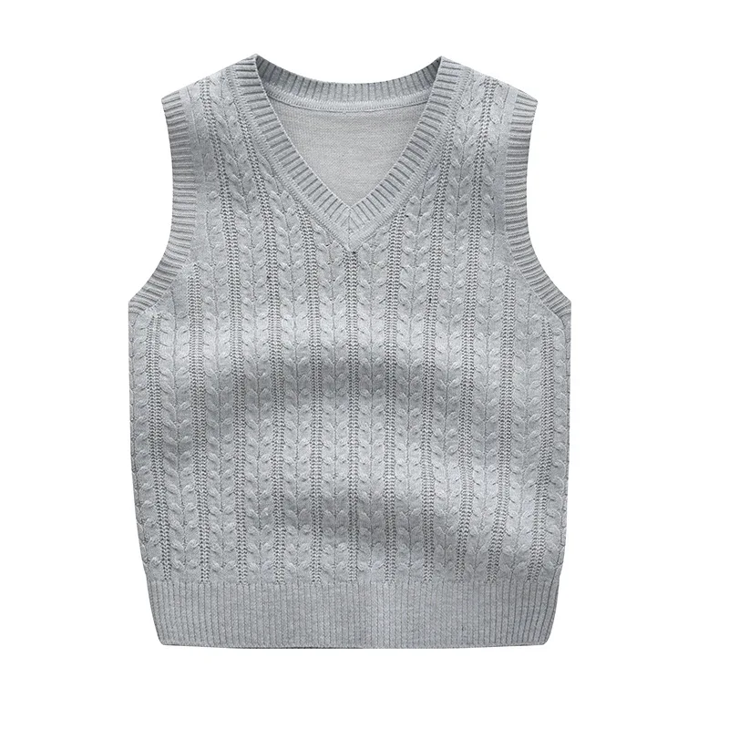 Осенне-зимний Кардиган из 100% хлопка свитер с v-образным вырезом для