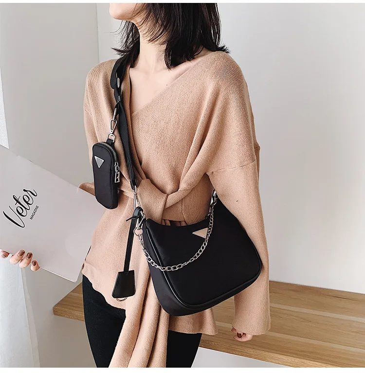 

2021 New Bag Handbag Men's Leather Cross Style Briefcase Business One Shoulder Crossbody Simple Business Bag BBQX154