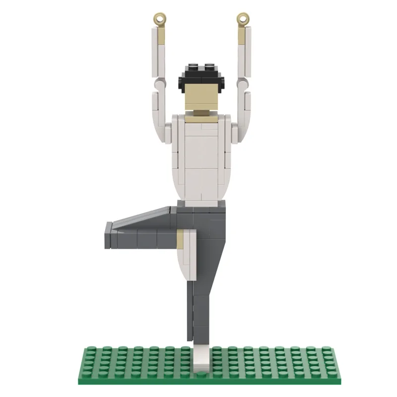 

Buildmoc Ideas series 9-in-1 Yoga 9 type Fitness gymnastics action MOC Creator Building Blocks Children Toys Decorate Gifts