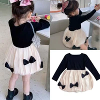 girl dress kids baby%c2%a0clothes 2021 bow spring summer%c2%a0toddler for formal party%c2%a0outfits%c2%a0sport teenagers uniform dresses%c2%a0cotton chil