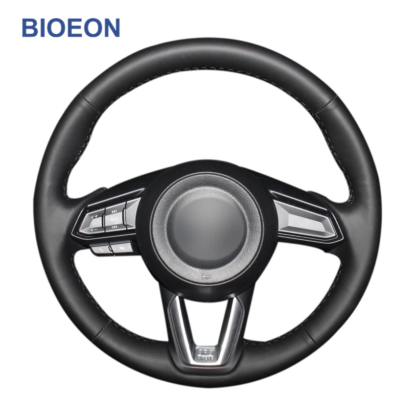 Ручная швейная черная искусственная кожа PU Обёрточная бумага Чехлы рулевого