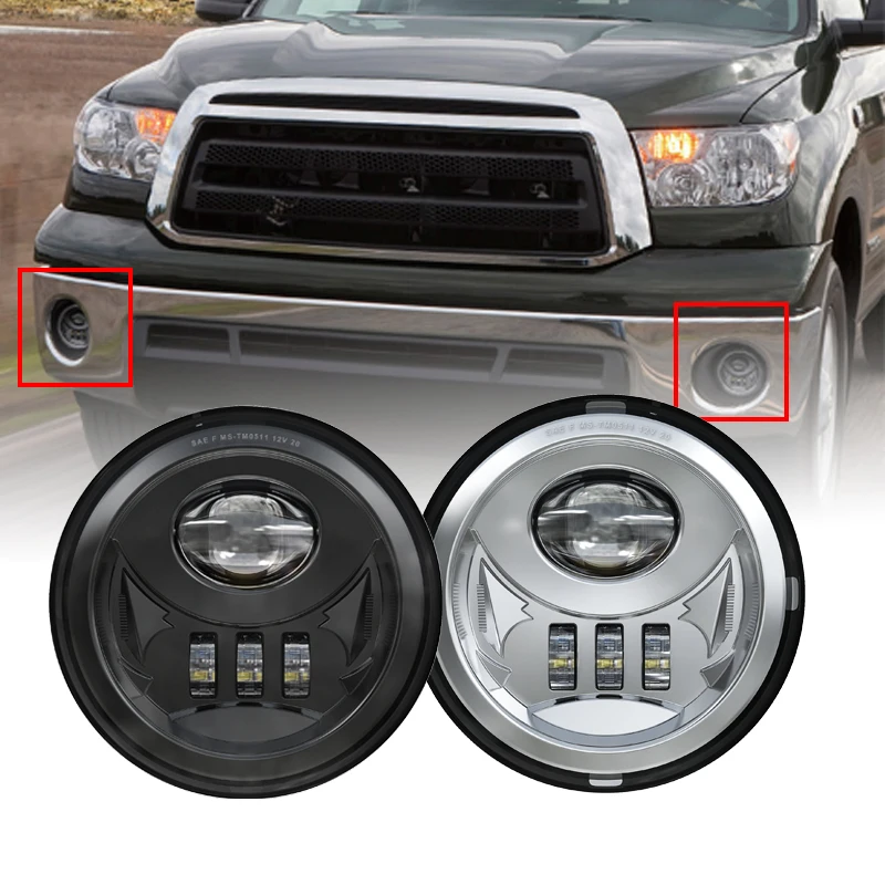 DOT Approved LED Fog Lights for Toyota Tacoma 2005-2011/2004-2006 Solara/ 2008-2015 Sequoia/2007-2013 Tundra Black