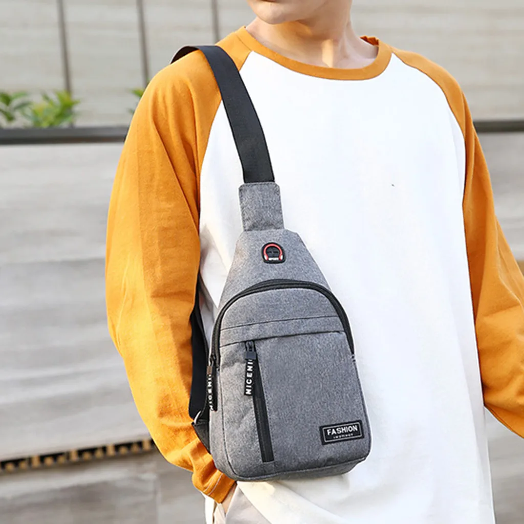 2020 Men Women Nylon Waist Packs Sling Bag Outdoor Sport Shoulder Crossbody Chest Travel Messenger Pack Purse Bolsa | Багаж и сумки