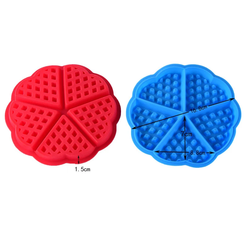 

10 Pcs Silicone Waffle Mold Baking Molds Heart Shape Muffin Mould Non-stick Cake Bakeware Kitchen Accessories Wholesale X2
