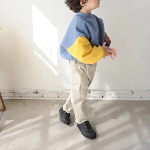 2021 winter new Korean boys and girls  warm wool cotton casual clothing loose toddler girl winter clothes