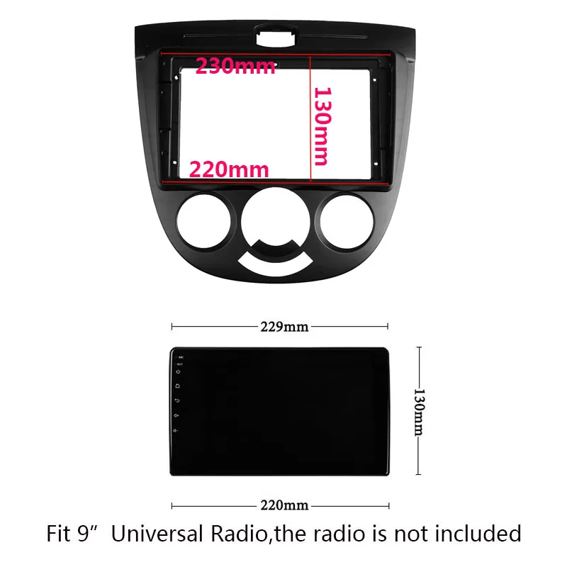 9-дюймовый автомобильный радиоприемник панель приборной панели для Chevrolet Lacetti