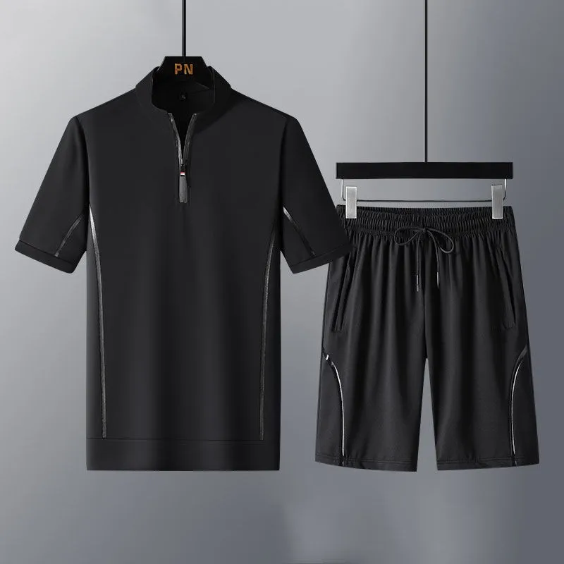 Костюм спортивный мужской из 2-х предметов брендовая модная однотонная одежда