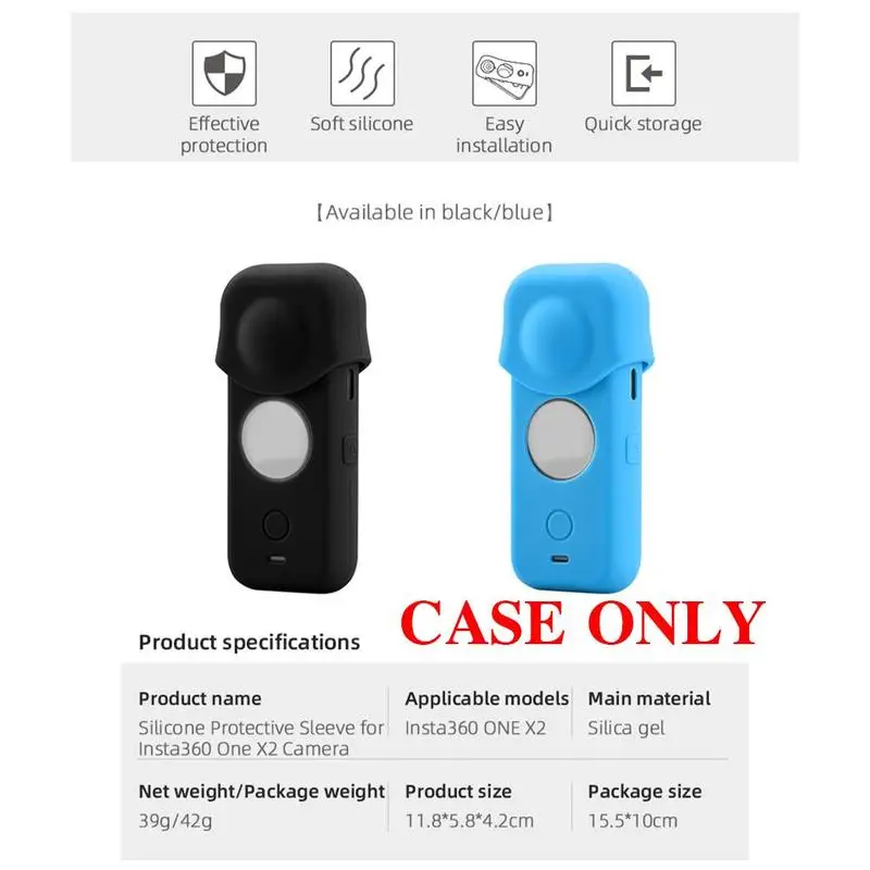 

Suitable For Insta360 ONE X2 panoramic camera silicone case N4U4