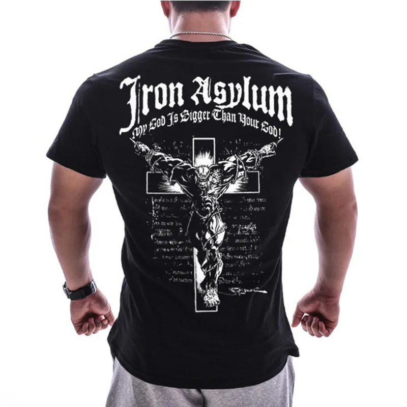 Новинка Мужская футболка с коротким рукавом для фитнеса бега компрессионная