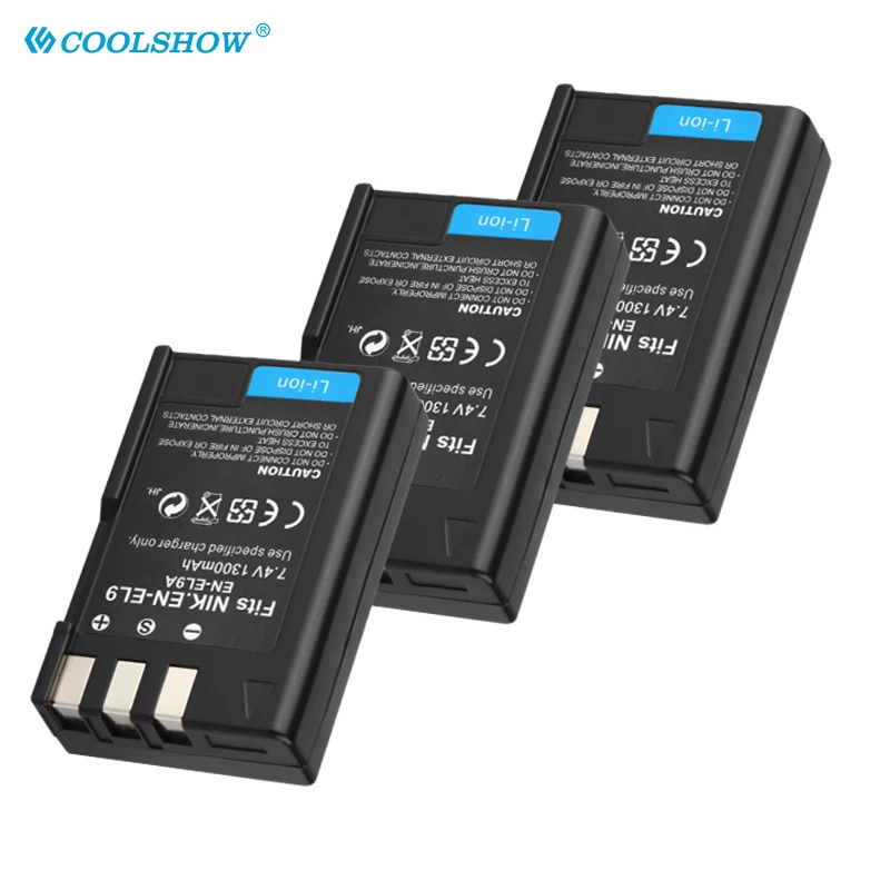 Аккумулятор 1300 мАч для Nikon EN-EL9a D40 D60 D40X D5000 D300 L15