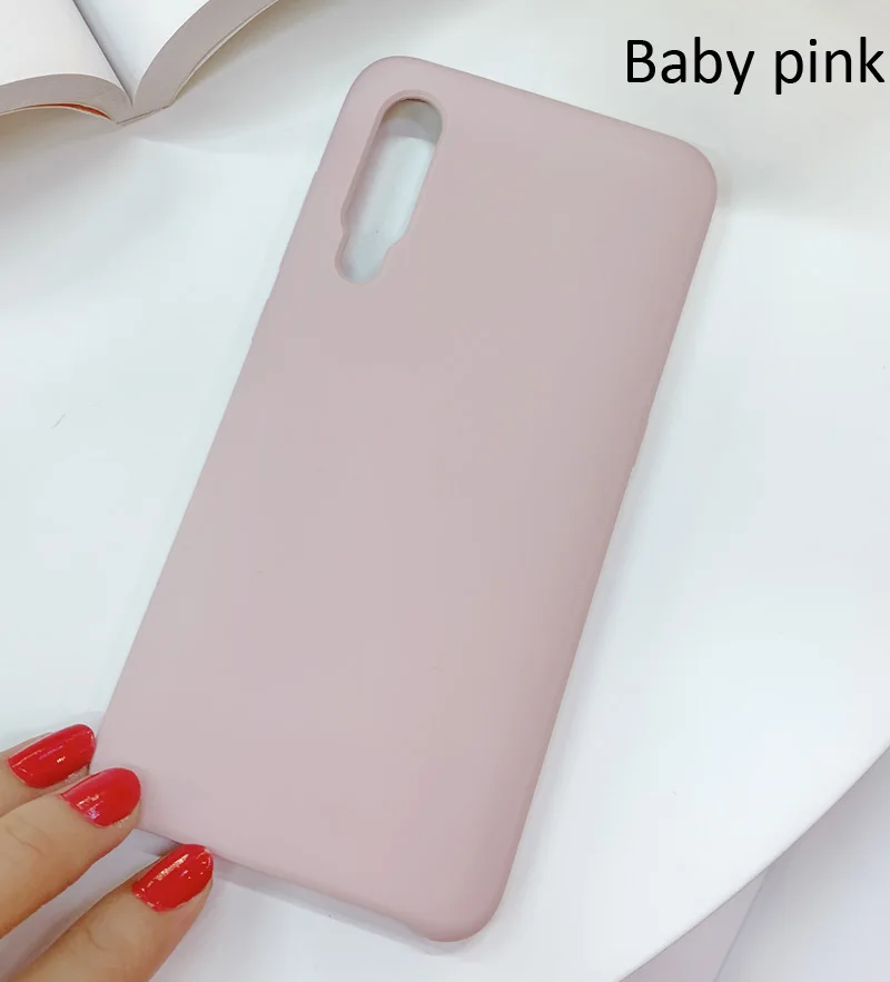 Baby pink Жидкий силиконовый чехол для Xiao mi 9 mi 9 SE Pro мягкий гелевый резиновый чехол высокого качества - Цвет: Baby pink