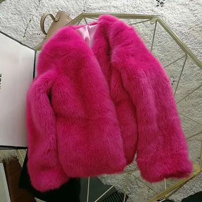 

2019 New Style High-end Fashion Women Faux Fur Coat S97