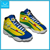 dropshipping print on demand central african flag custom print pod basketball sneaker shoes free shipping