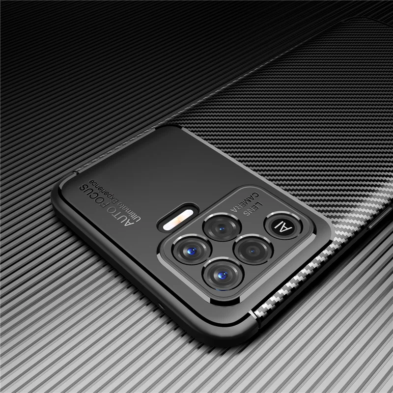 For Capas OPPO Reno 5 Lite Cover For Reno 5 Lite Capas Shockproof Bumper Rubber Phone Back Soft TPU Cover For Reno 5 Lite Fundas