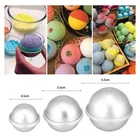 2 шт., полукруглая форма для изготовления бомбочек из алюминиевого сплава