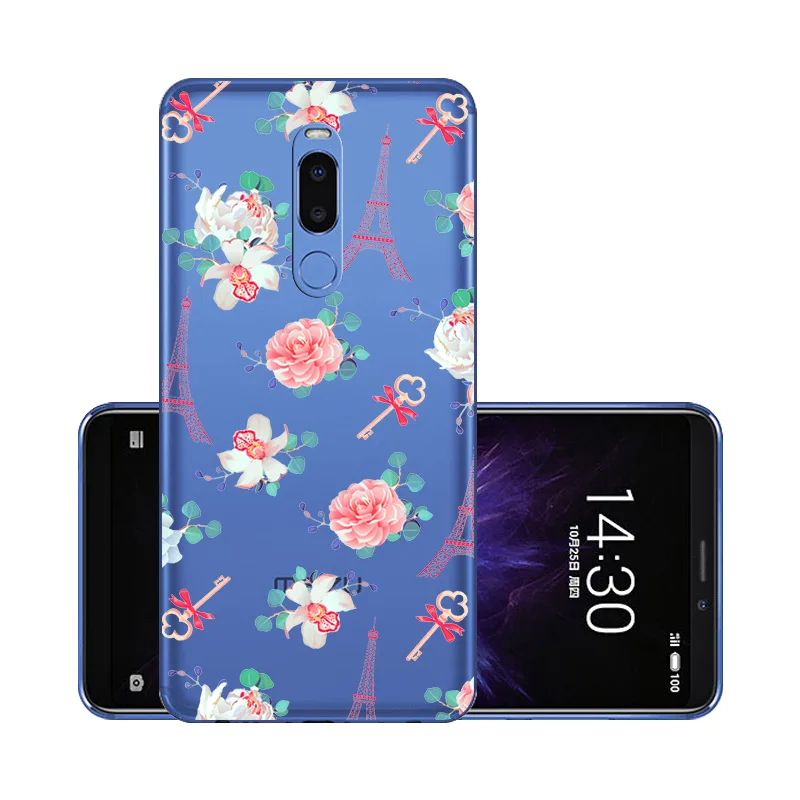 Для Meizu Note 8 чехол Note8 крышки Чехлы из мягкого ТПУ для M8 Примечание M8Note M с цветочным