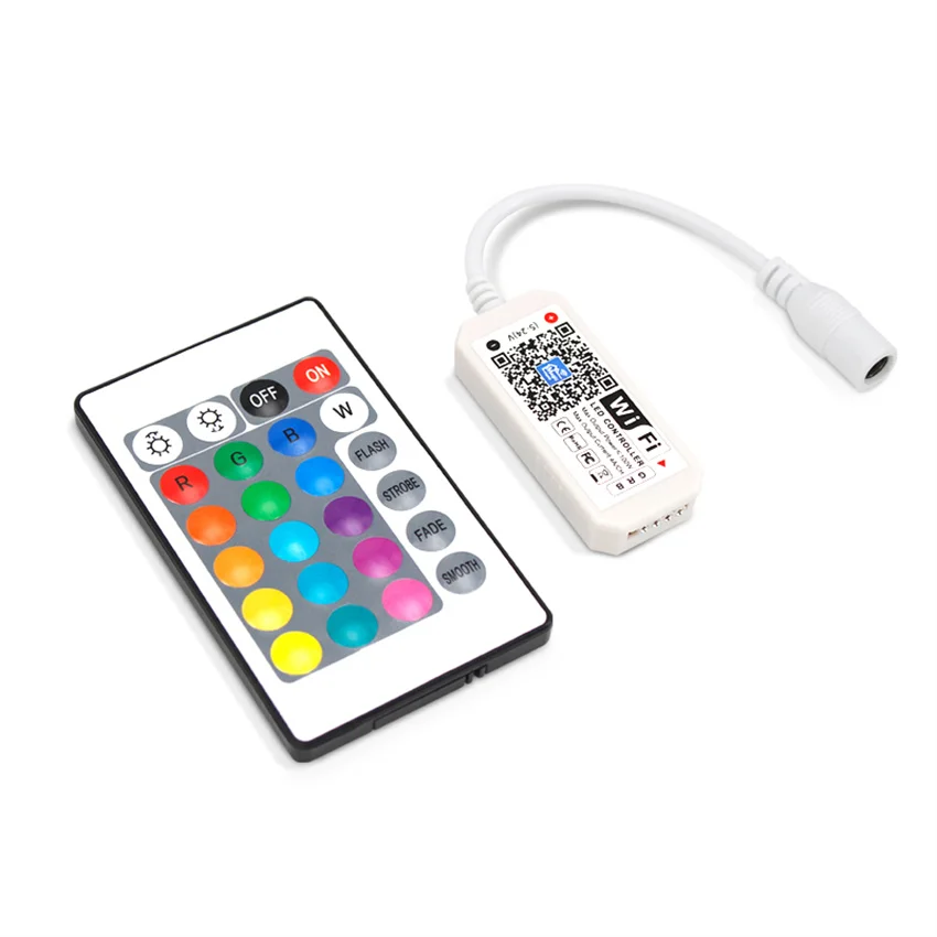 

Free Shipping RGBW LED Remote Controller DC 5-24V for SMD 3528 5050 RGBW/RGBWW Flexible LED Strip Light Ribbon Lamp
