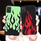 Модный чехол с рисунком пламени Realme 7 6 Pro 7i A53 2020 A9 A5 A52 A72 X7 XT C3 C15 C12 C11 C2 5 5i 6i 5s 3, мягкий силиконовый чехол