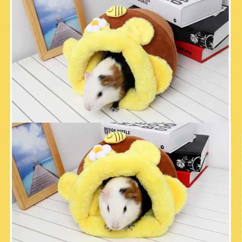 

Winter Warm Guinea Pig Hedgehog Snuggle Sack Fleece Bed Cage Hamster Chinchilla Sleep Bed House for Squirrel Rat