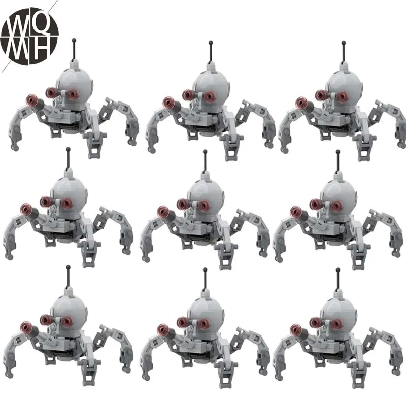 

9 шт./лот робот солдат, строительные блоки, кирпичи, игрушки для детей, подарки на день рождения