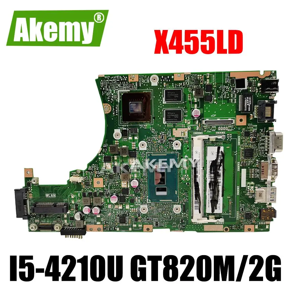 X455LD материнская плата REV2.1 GT820 I5 4210 для For Asus X455LJ K455L A455L W491L ноутбука