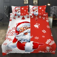 3d christmas bedding set cartoon santa claus twin queen king size bed clothes single duvet bed clothes set child kid adult