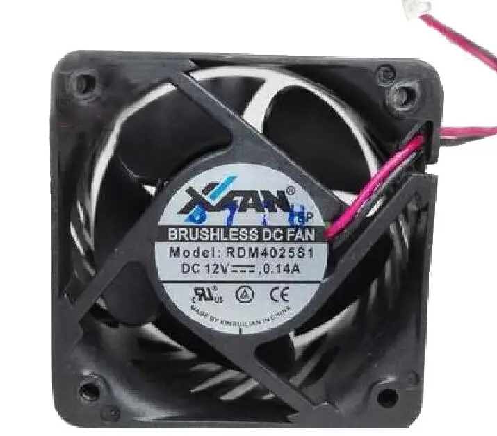 Вентилятор охлаждения для Xinruilian XFan RDM4025S1 12 В постоянного тока 4025 А 40 мм 4 см 40x40x25