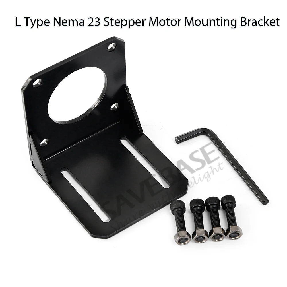 Крепежный кронштейн для шагового двигателя SAVEBASE 1 шт. типа L Nema23 DIY