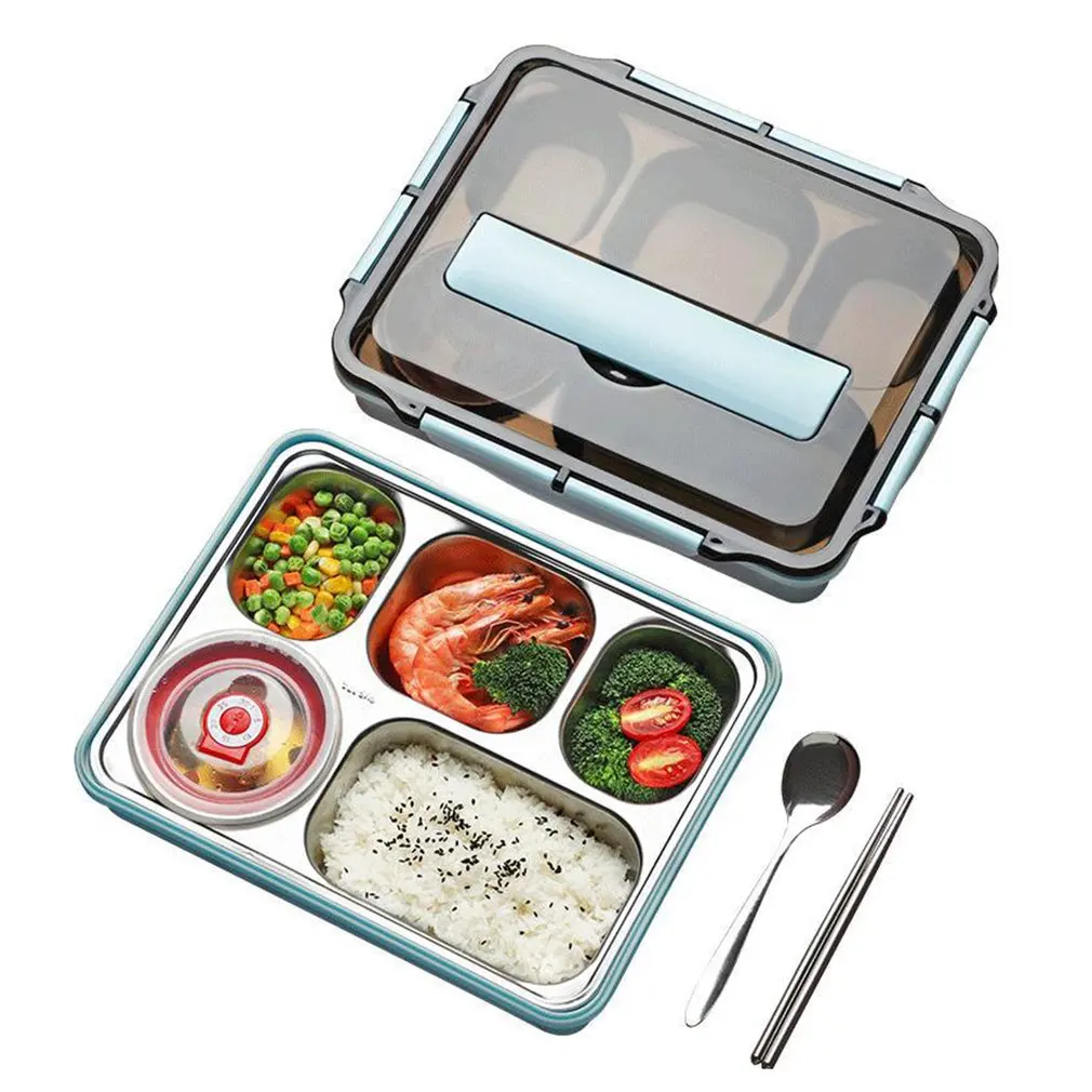 

Kids Lunch Box Portable Leak-Proof Food Container Storage Plastic Microwave Bento Box For Children Fruit Salad Food Box