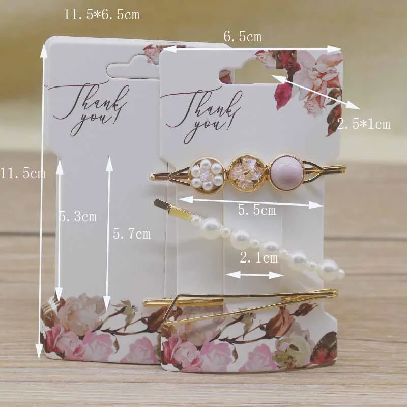 50 шт мульти-Стиль Бумага заколка для волос Card11.5 * 6 5 см DIY спасибо под мрамор Стиль