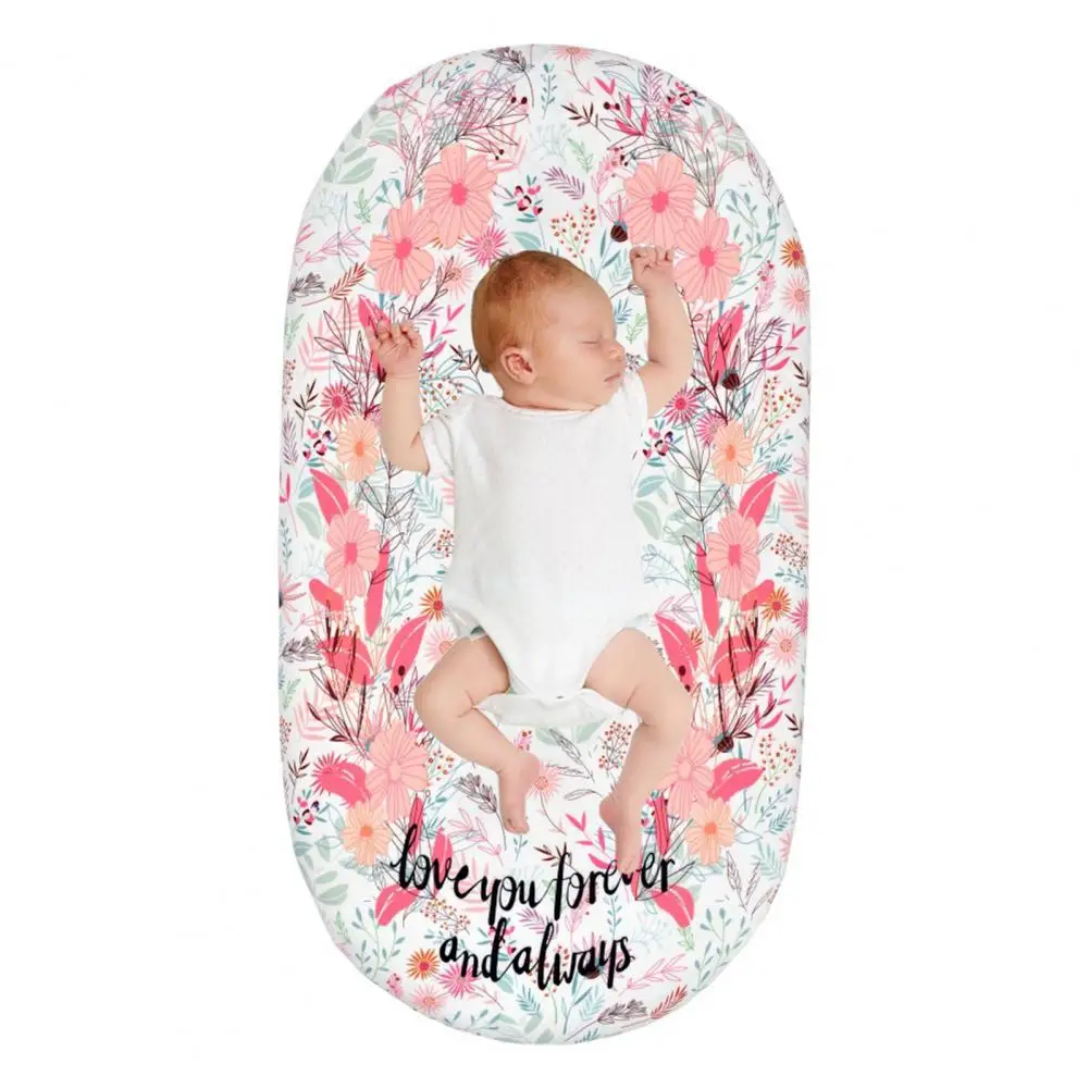 Bassinet Mattress Cover Flower Pattern Removable Spandex Baby Cradle Sheets for Infant Accessories | Мать и ребенок