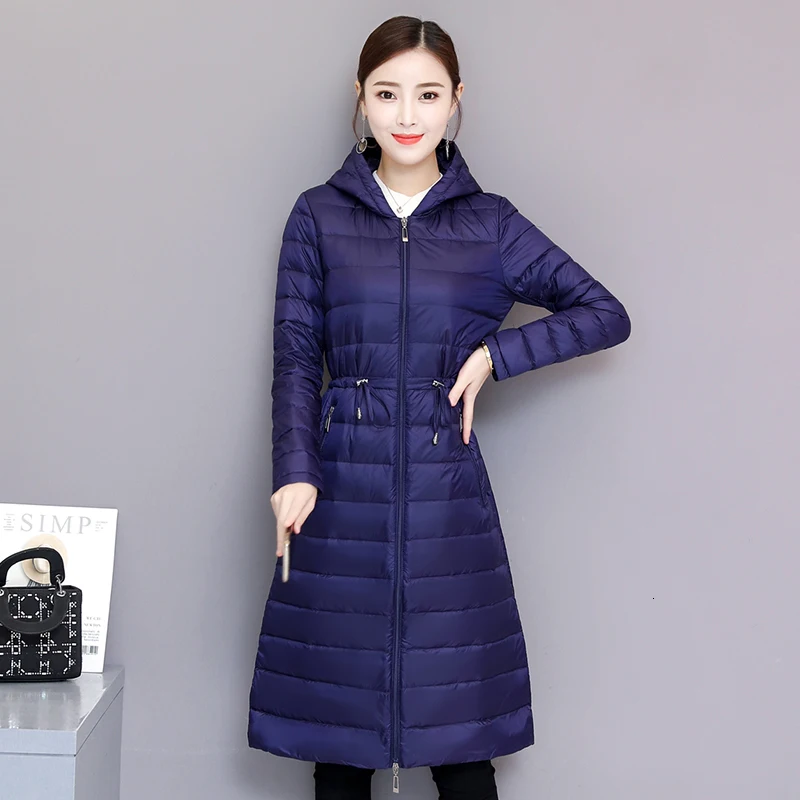 Коллекция 2019 года свободные пуховые куртки для девочек длинное Свободное пальто