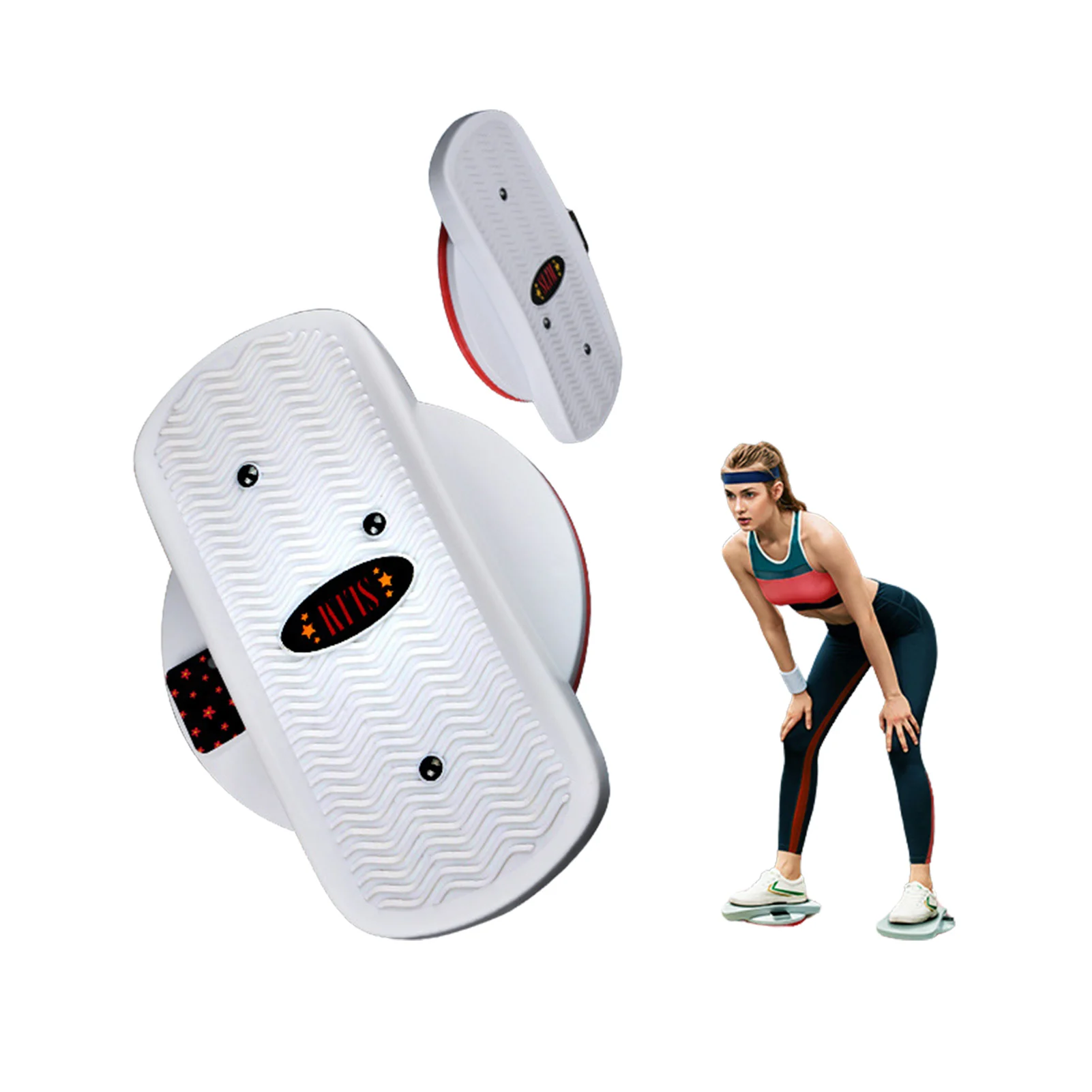 

Exercise Twist Board 2PC Ab Twister Board Split Waist Twisting Disc Fitness Electronic count Waist Wriggling Twister Plate