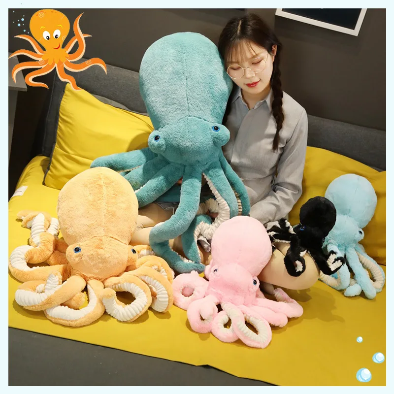 

3d Sleeping Pillow Red Doll Stuffed Plush Toy Octopus Pillow Ragdoll Soft Toys for Children Home Decoration
